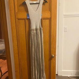 ESCADA Elegant silver Sleeveless Maxi Dress
